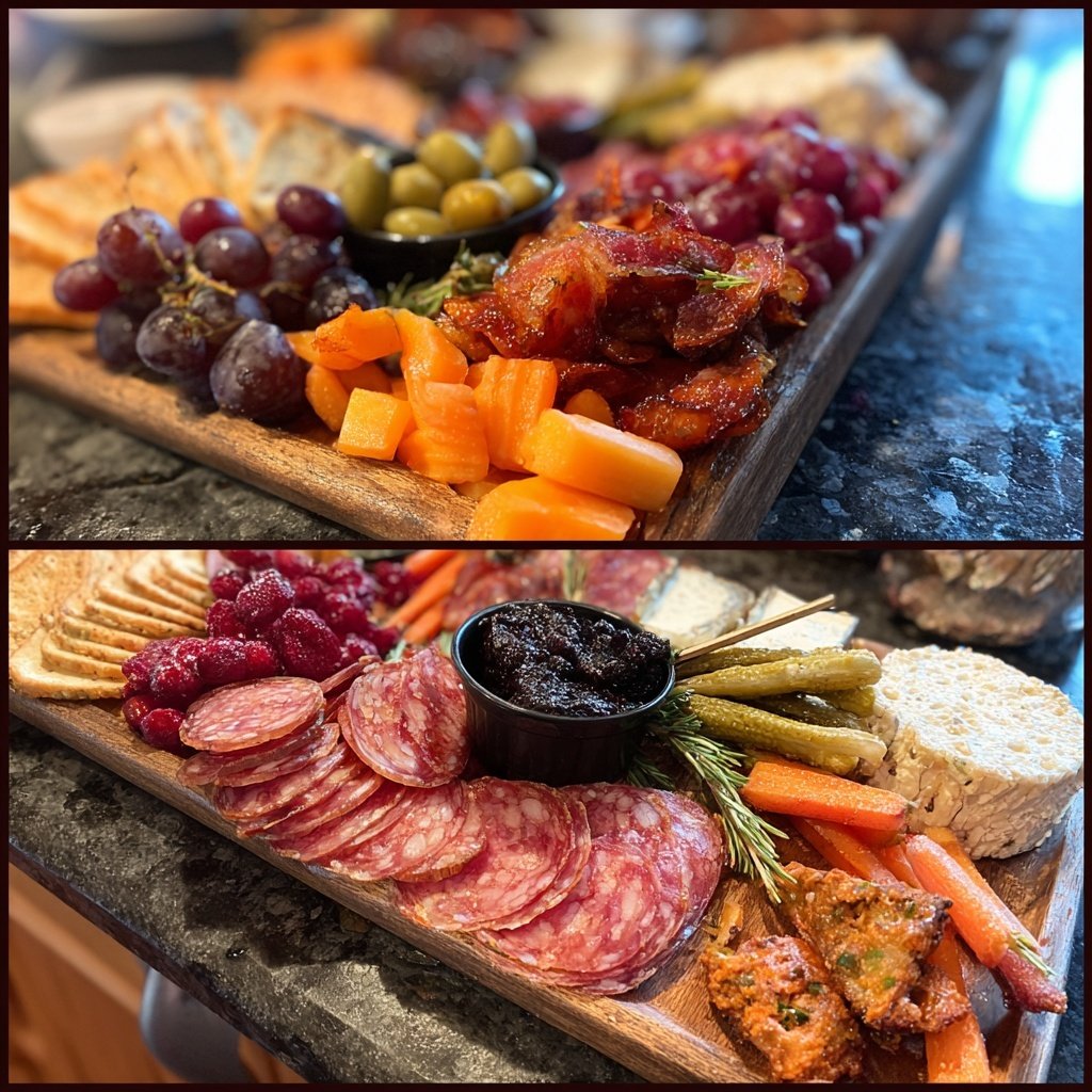 Festive Charcuterie Board with Meats