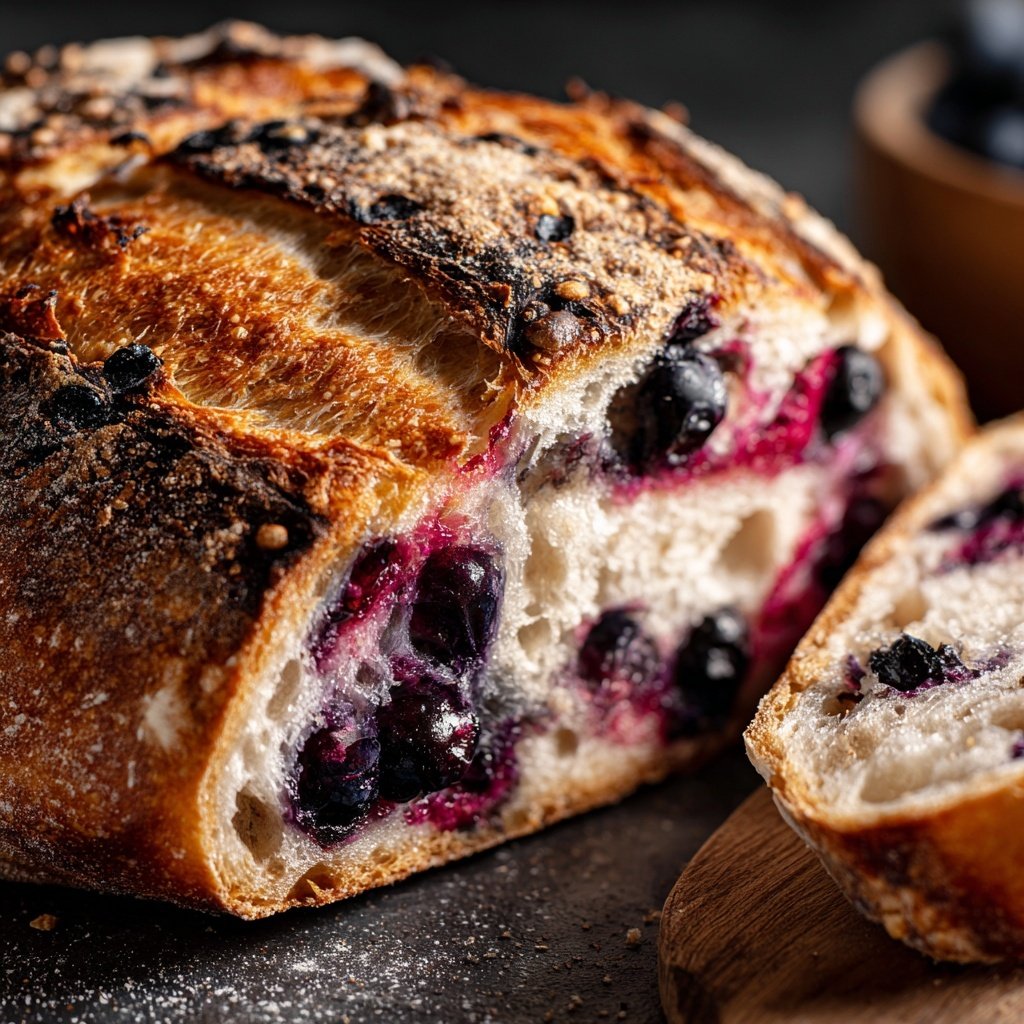 Citrus Blueberry Lemon Sourdough Dutch Oven Loaf