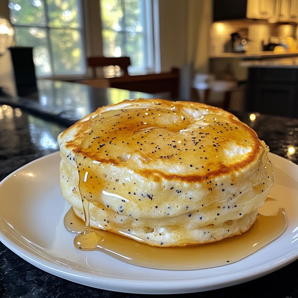 Lemon Poppyseed Ricotta Pancakes