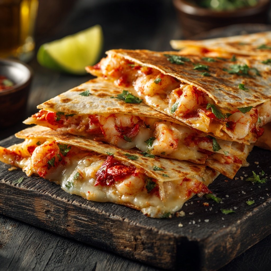Zesty Crawfish Quesadillas