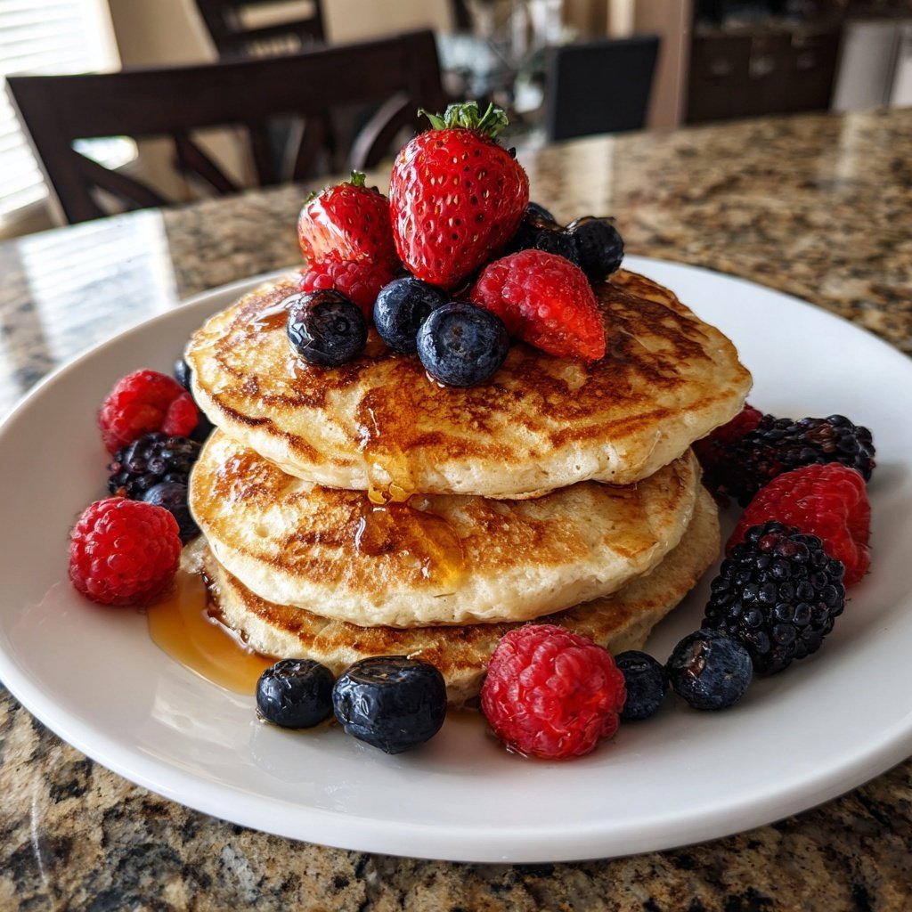 Cottage Cheese Protein Pancakes