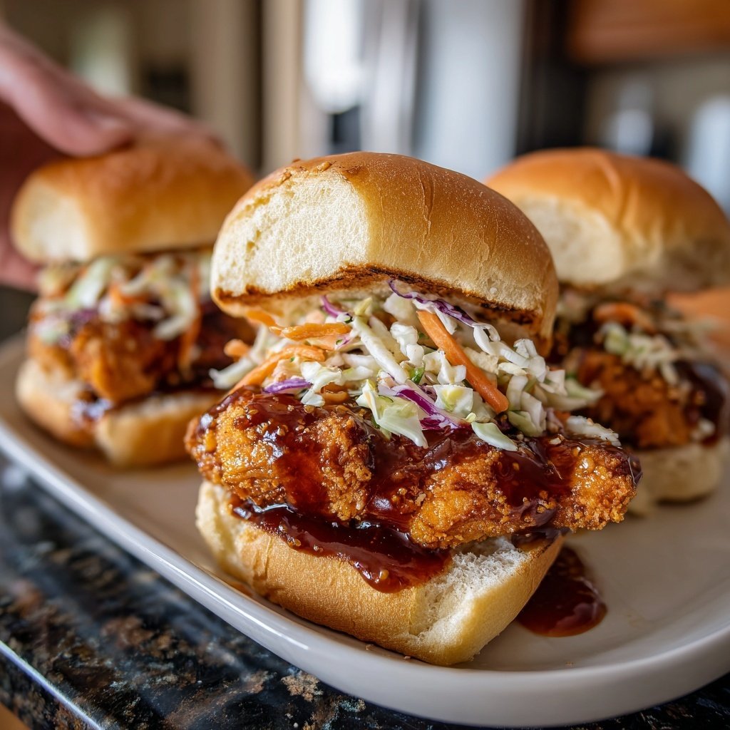 Honey Garlic Chicken Sliders