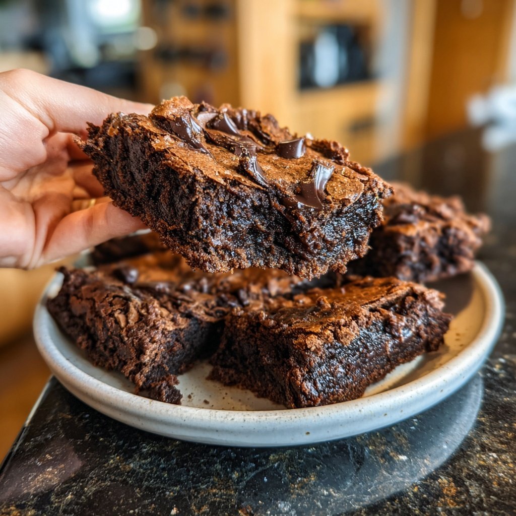 Sourdough Discard Brownies with Orange Zest