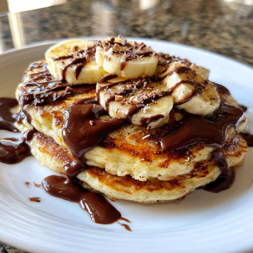 Banana Nutella Pancakes Delight