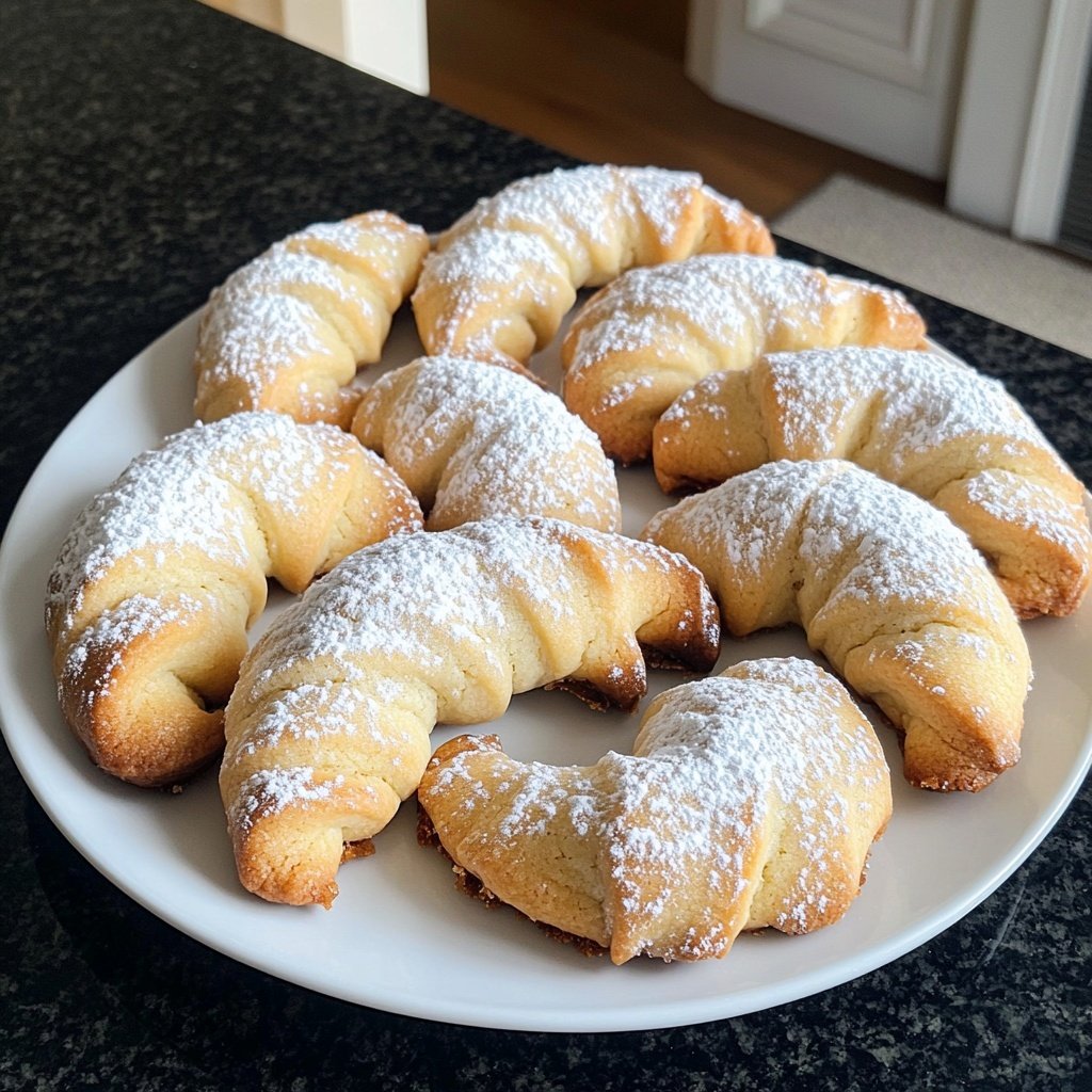 Vanilla Crescent Cookies with Bourbon Vanilla