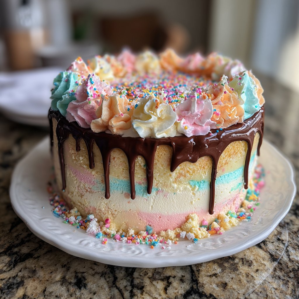 Buttercream Eighteen Birthday Cake