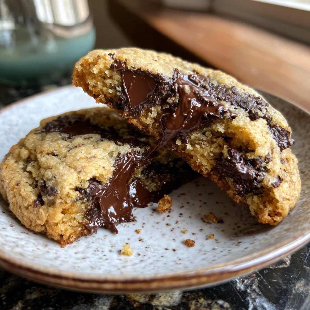 Chewy Chocolate Chip Marble Cookies