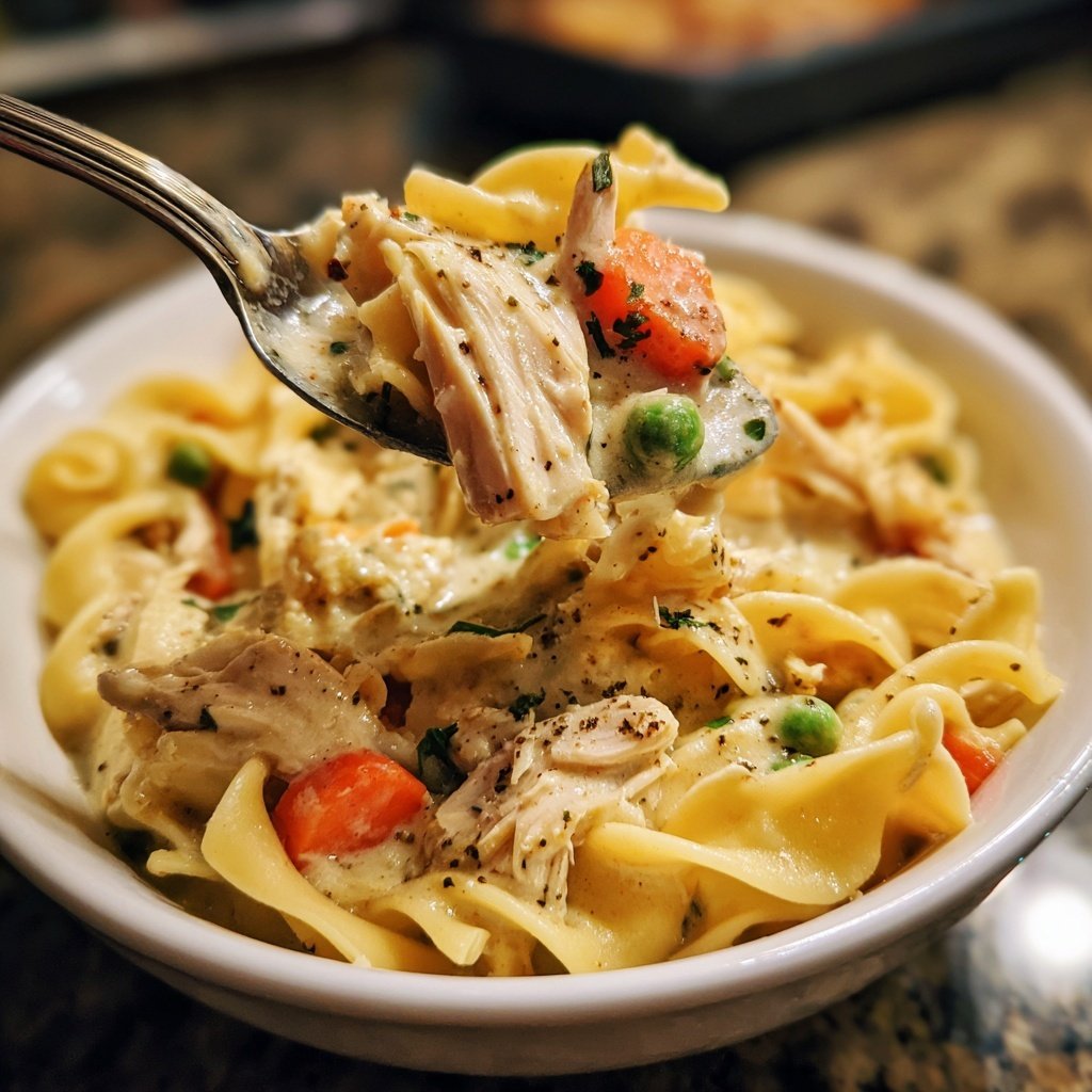 Easy Chicken and Noodles in One Pot