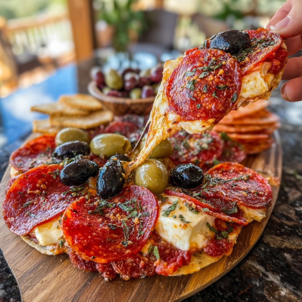 Antipasto Platter with Pepperoni Cheese