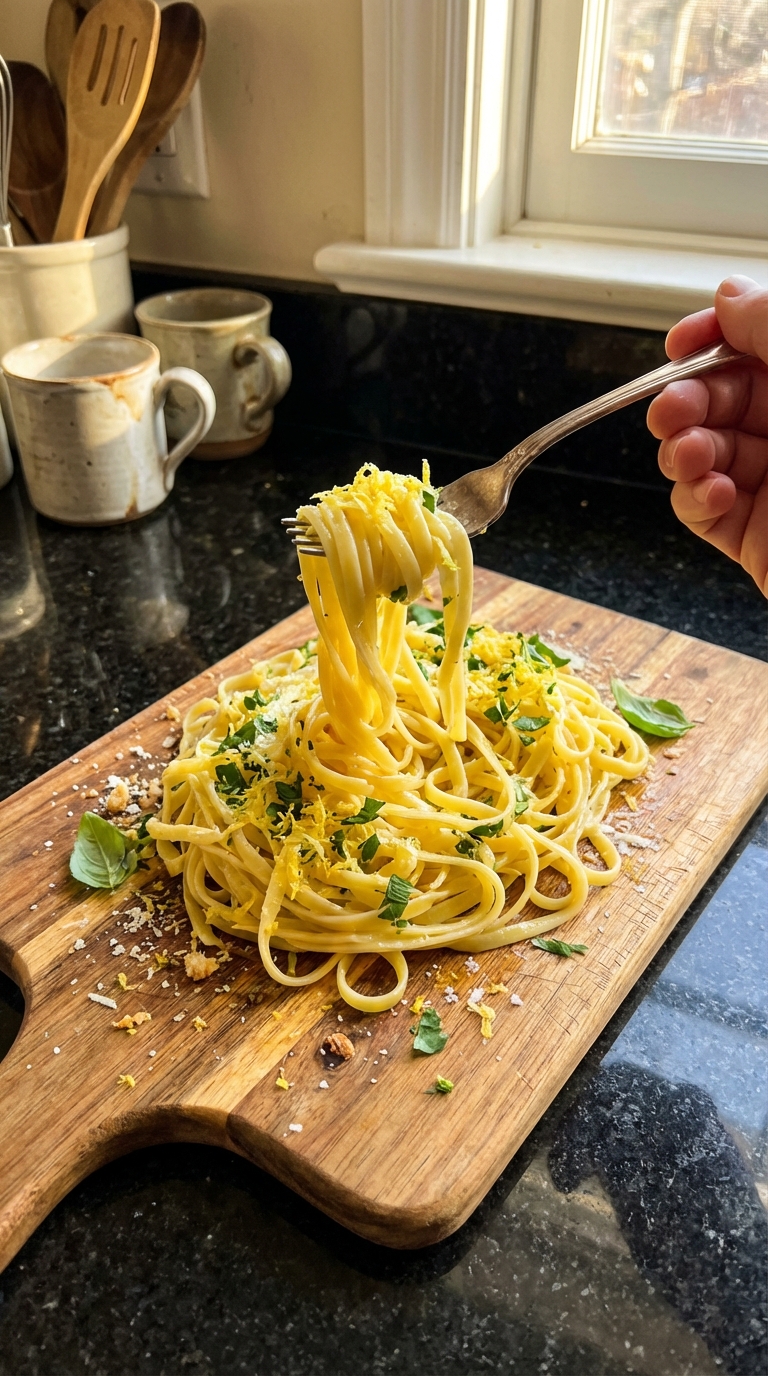 Olive Oil and Lemon Pasta