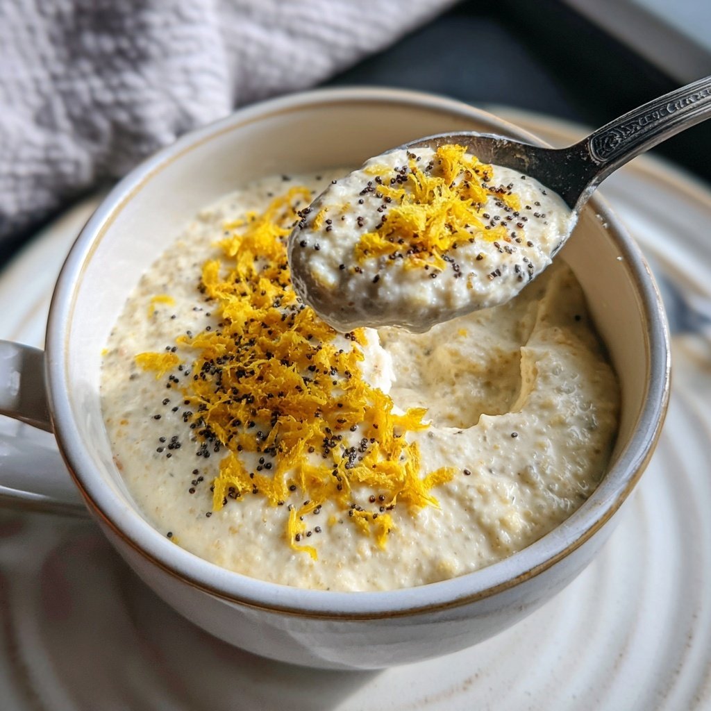 Creamy Lemon Poppyseed Porridge
