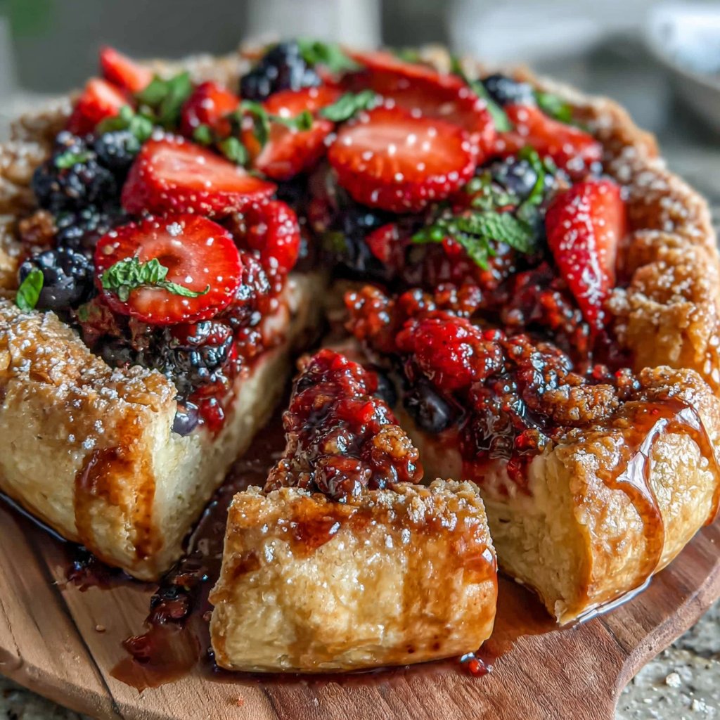 Spiced Berry Spring Brunch Tart