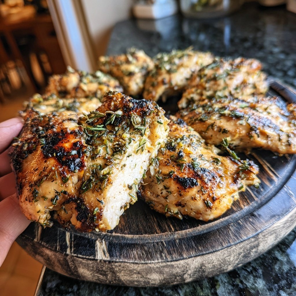Simple Lemon Thyme Grilled Chicken