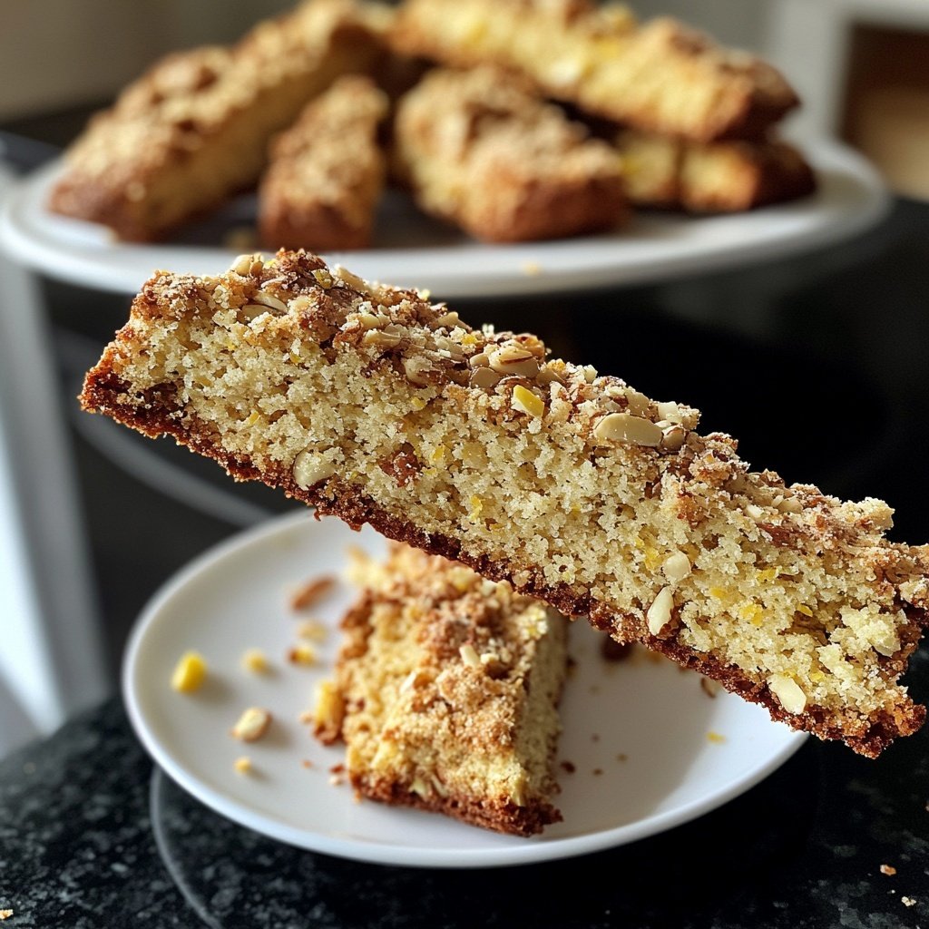Meyer Lemon Almond Biscotti