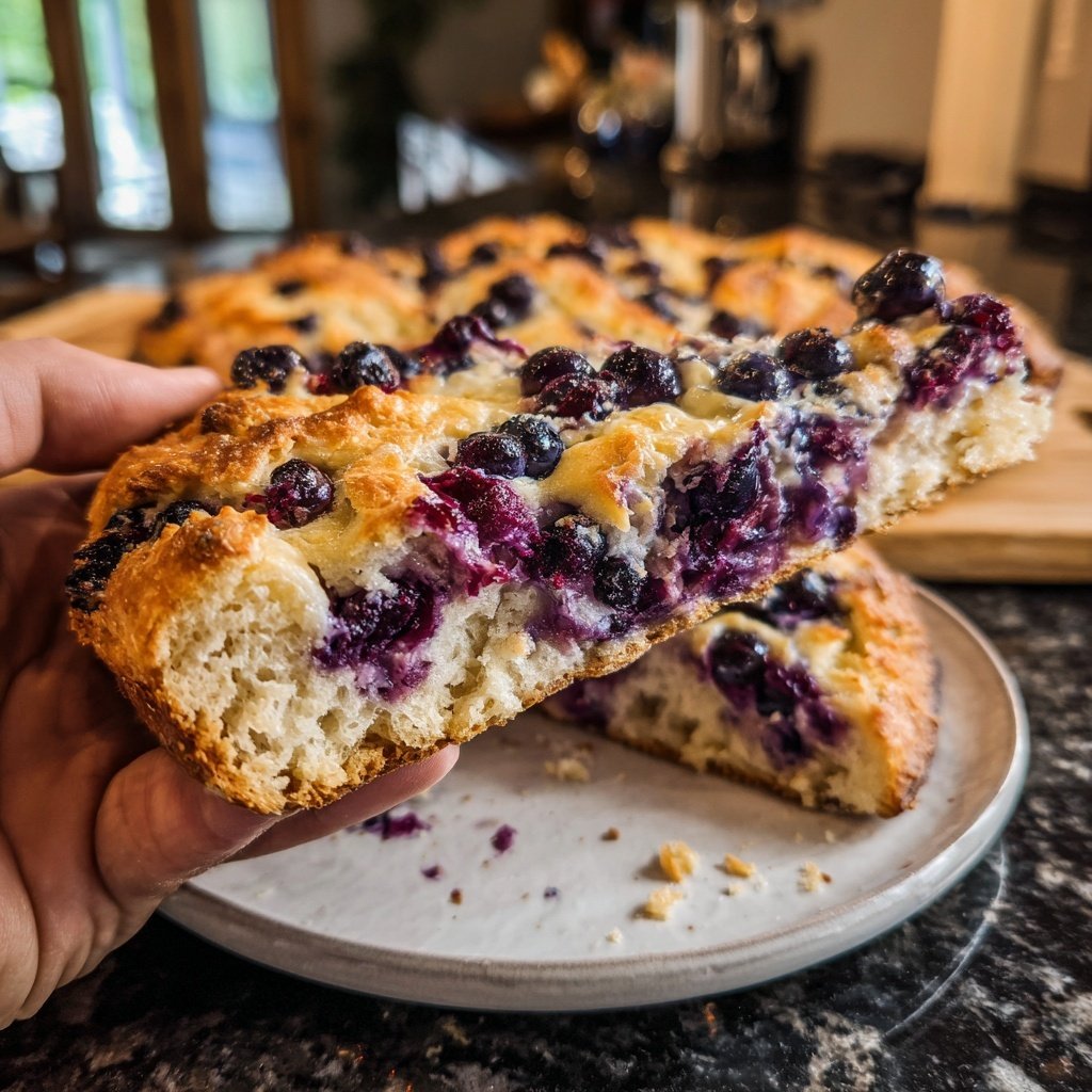 Blueberry Lemon Sourdough with Cottage Cheese