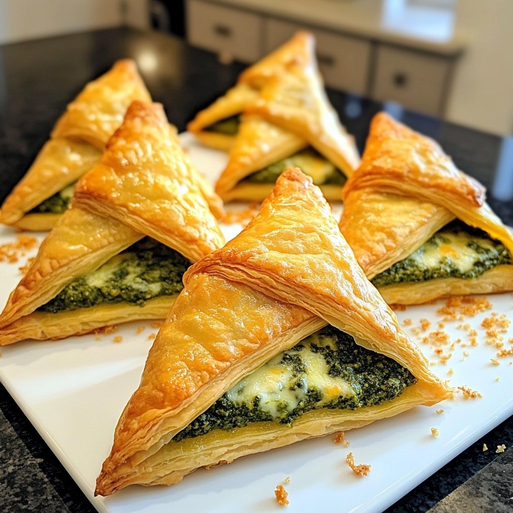 Puff Pastry Christmas Trees with Pesto and Cheese