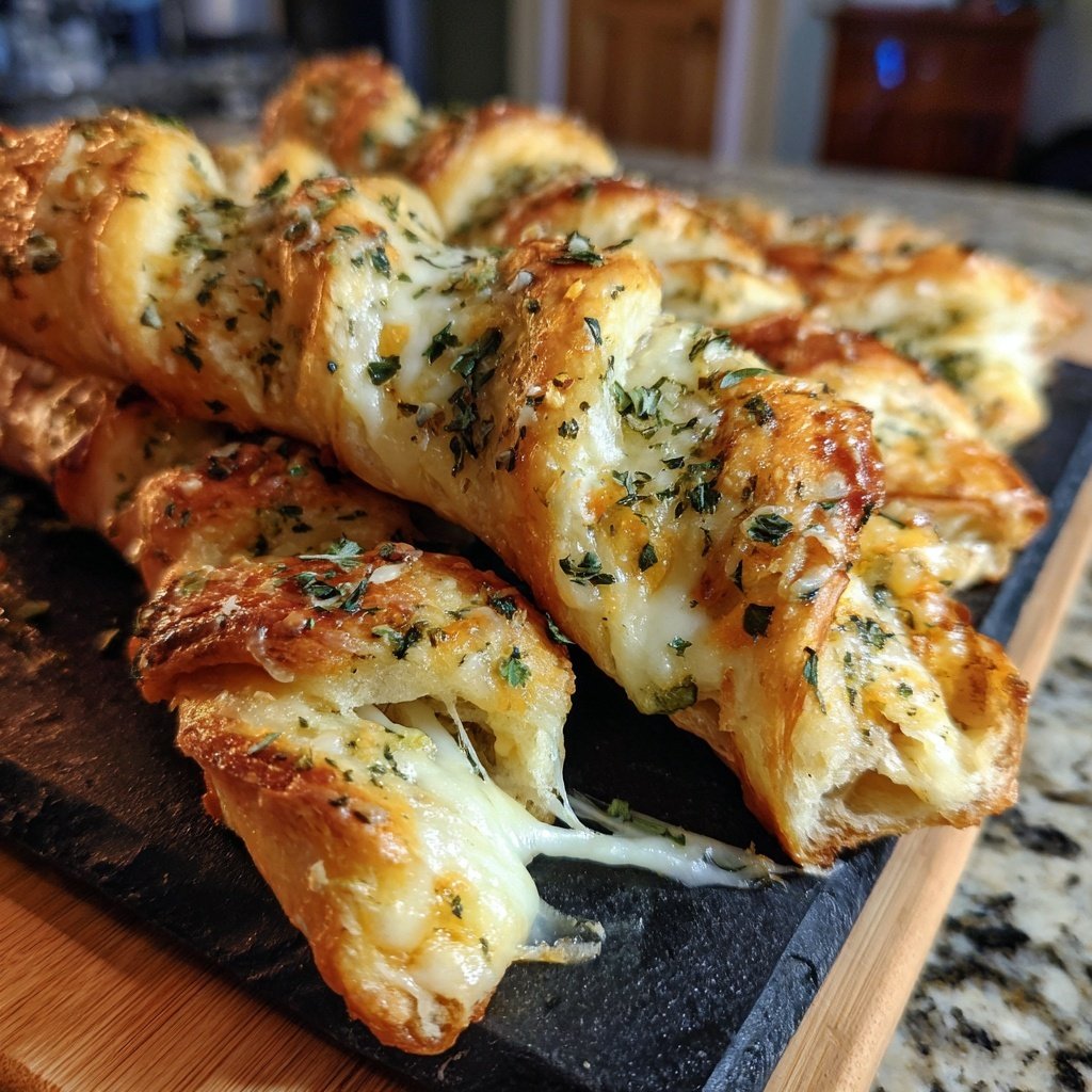 Cheesy Garlic Herb Breadsticks