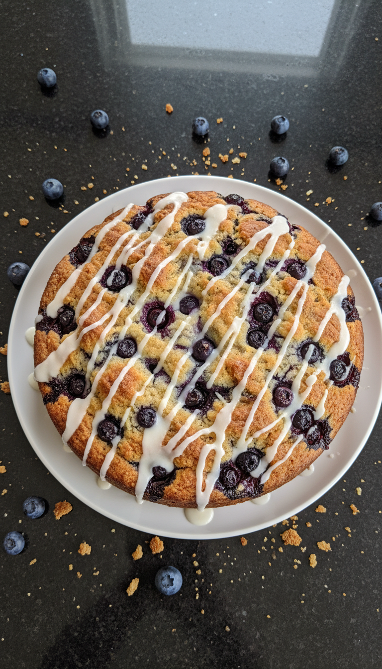 Sourdough Blueberry Coffee Cake