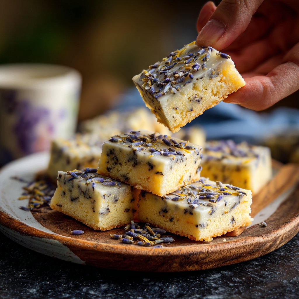 Lavender Lemon Shortbread Treats
