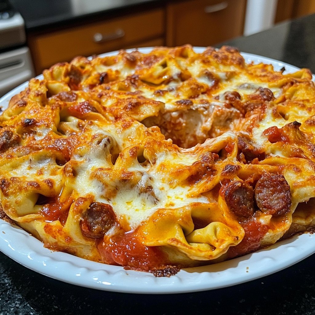 Baked Tortellini with Sausage