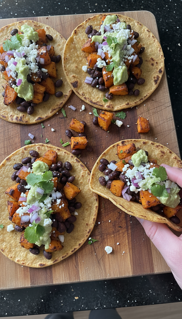 Sweet Potato and Black Bean Tacos