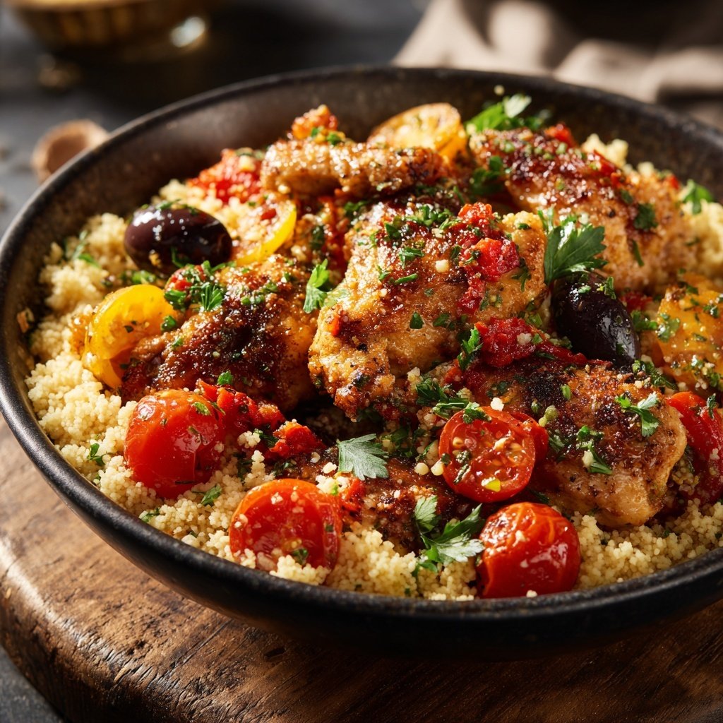 Mediterranean Chicken Bowls with Couscous
