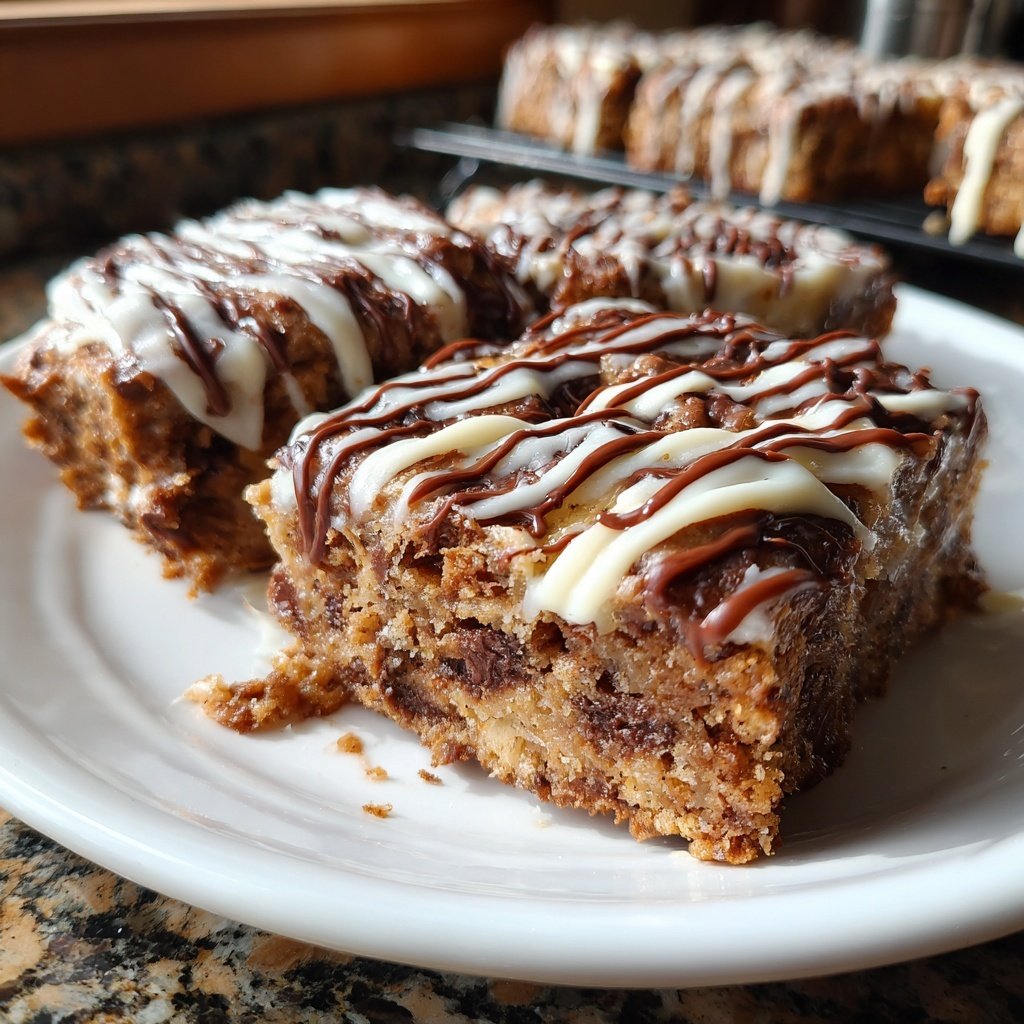 Frosted Chocolate Banana Bars