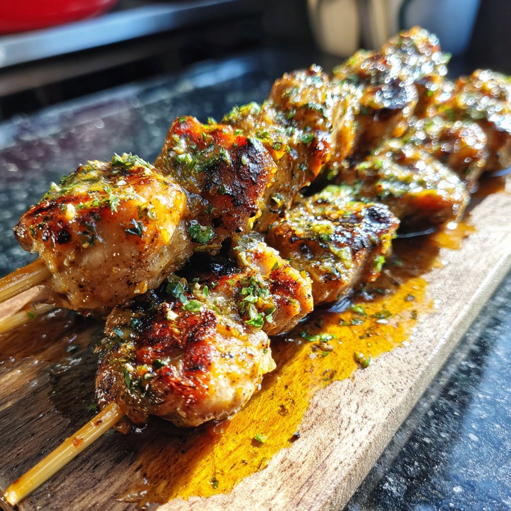 Honey Lime Chicken Skewers