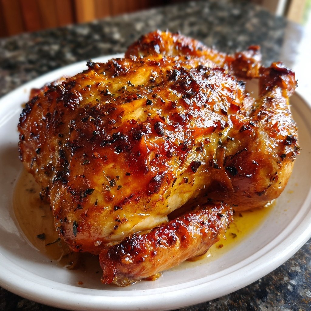 Maple Glazed Roasted Chicken