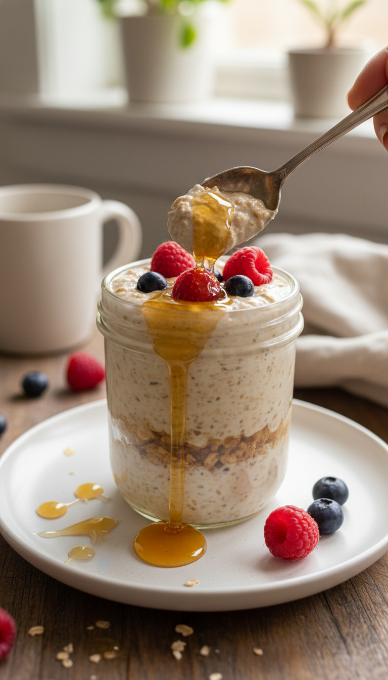 Honey Vanilla Overnight Oats